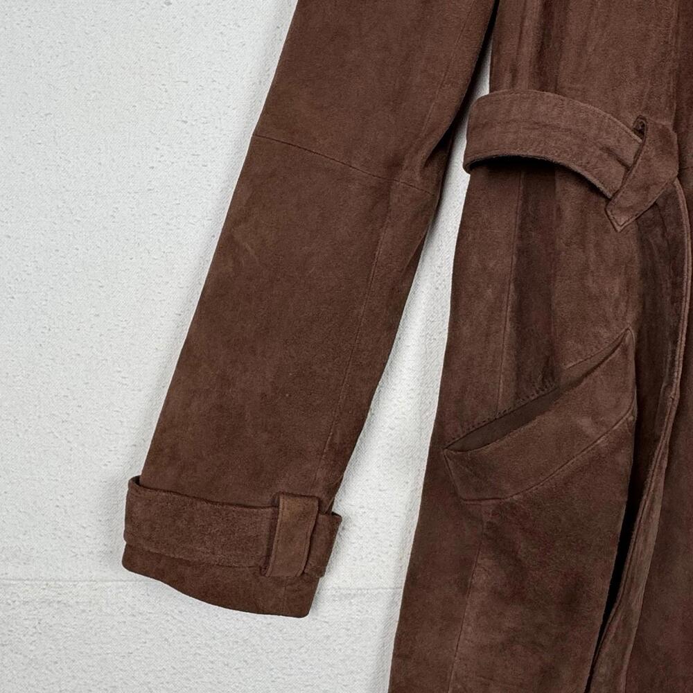 Elizabeth and James Long Suede 100% Real Leather Jacket Size XS‎ - Picture 6 of 11